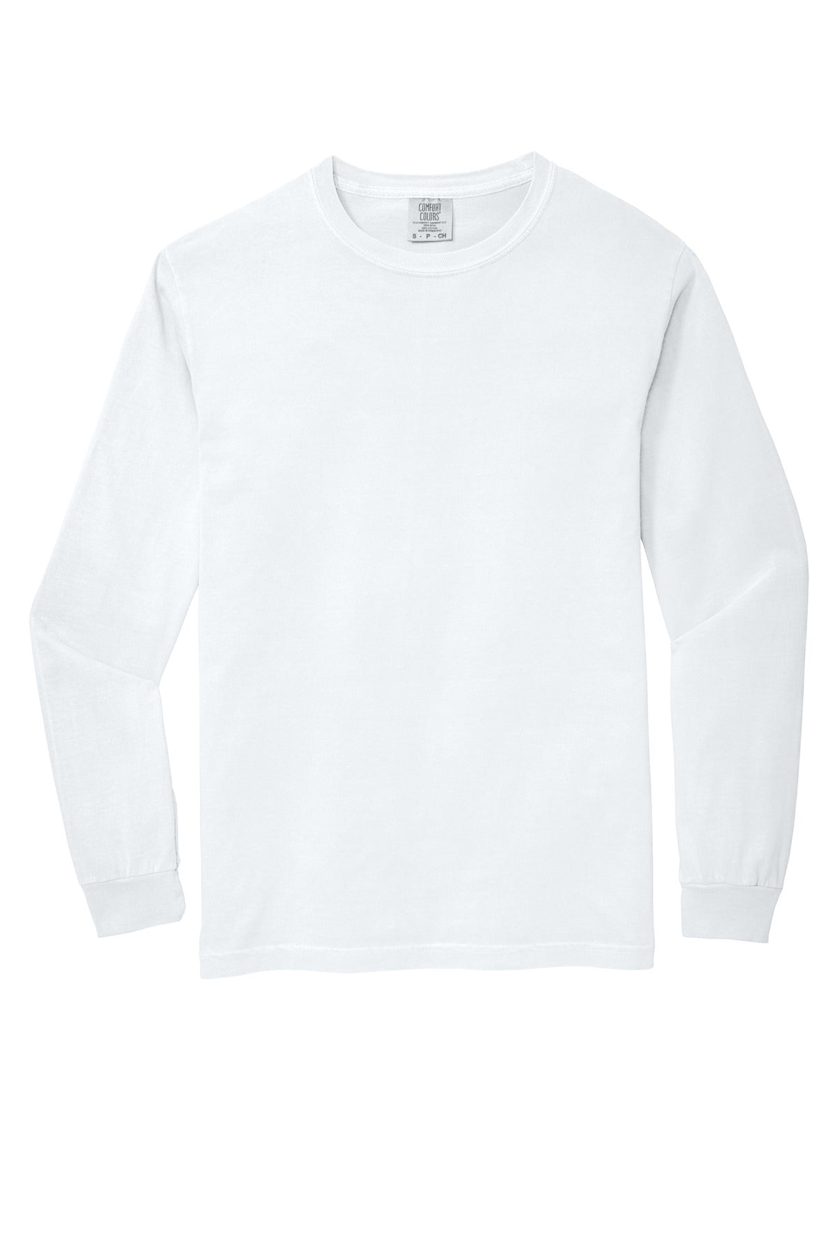 COMFORT COLORS Heavyweight Ring Spun Long Sleeve Tee. 6014 (Choose Your Logo)