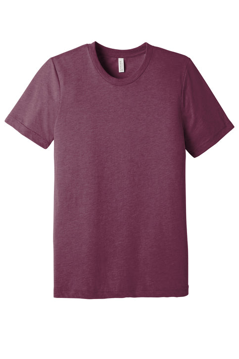BELLA+CANVAS Unisex Triblend Short Sleeve Tee. BC3413 (Choose Your Logo)