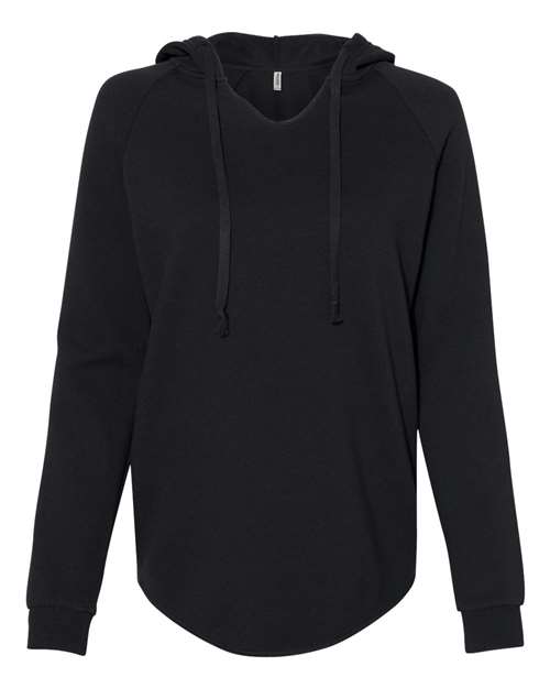 Women’s Lightweight California Wave Wash Hooded Sweatshirt. PRM2500 (Choose Your Design)