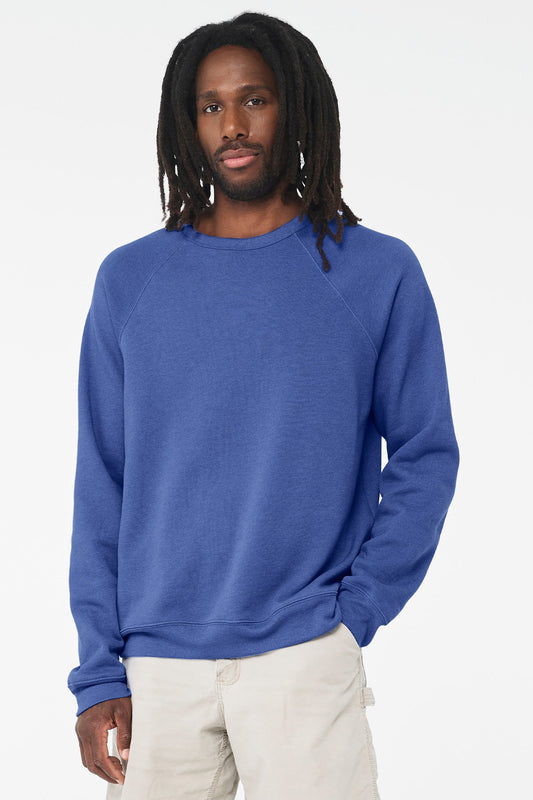 BELLA+CANVAS Unisex Sponge Fleece Raglan Sweatshirt. BC3901 (Choose Your Design)