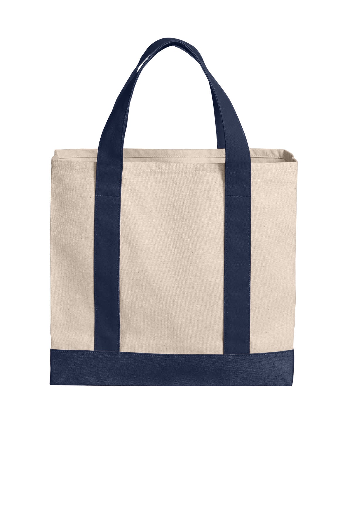 Port Authority Cotton Canvas Two-Tone Tote. BG429 (Choose Your Design)