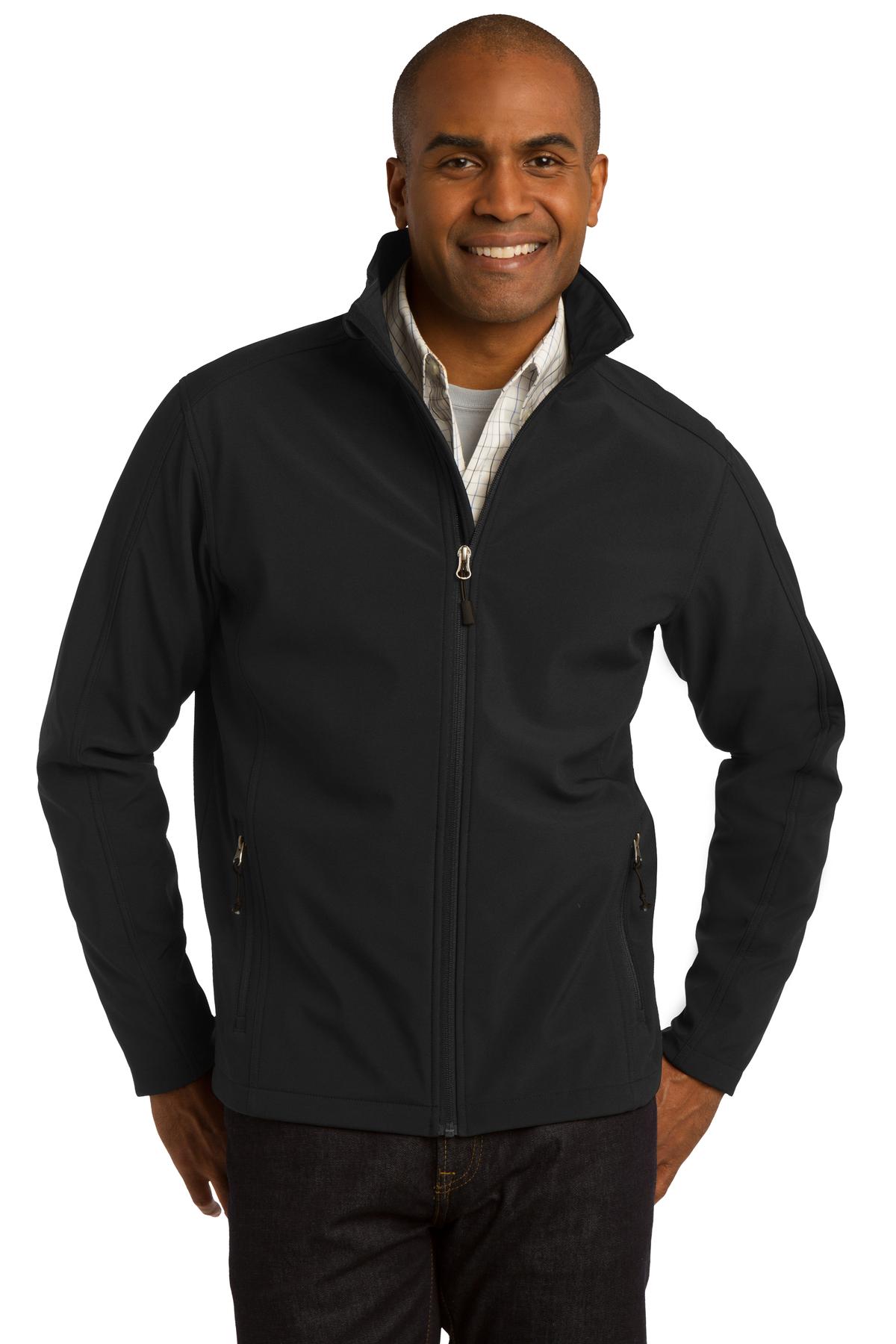 Port Authority Tall Core Soft Shell Jacket. TLJ317 (Choose Your Logo)