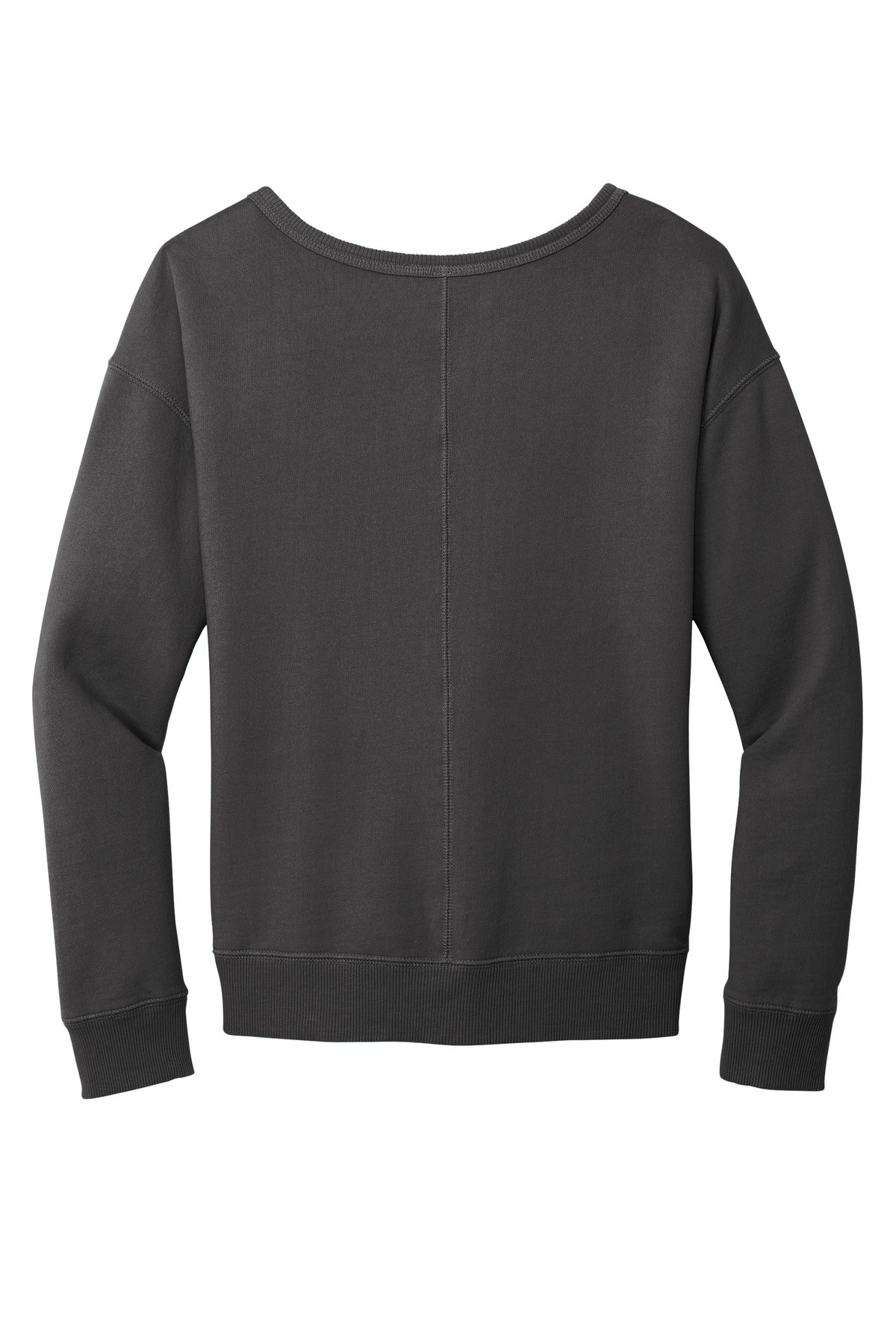 Port & Co Women's Beach Wash Garment-Dyed V-Neck Sweatshirt LPC098V (Choose Your Logo)