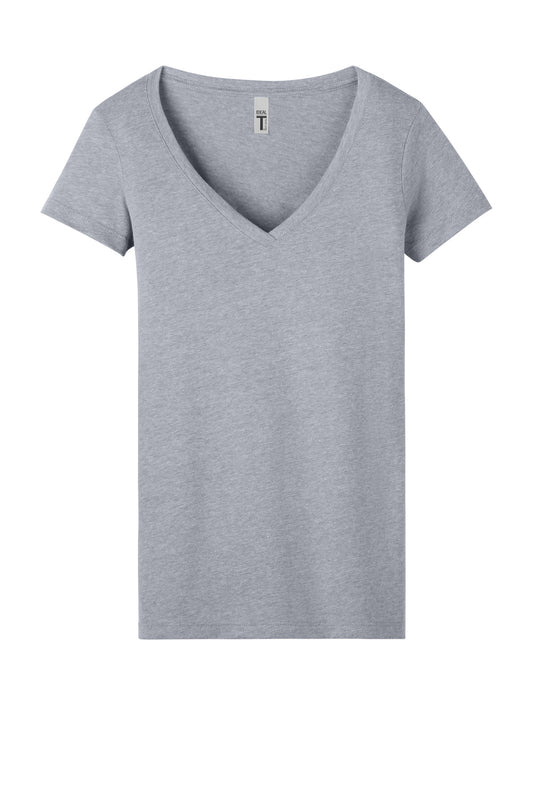 Next Level Apparel Women's Ideal V-Neck Tee. NL1540 (Choose Your Design)