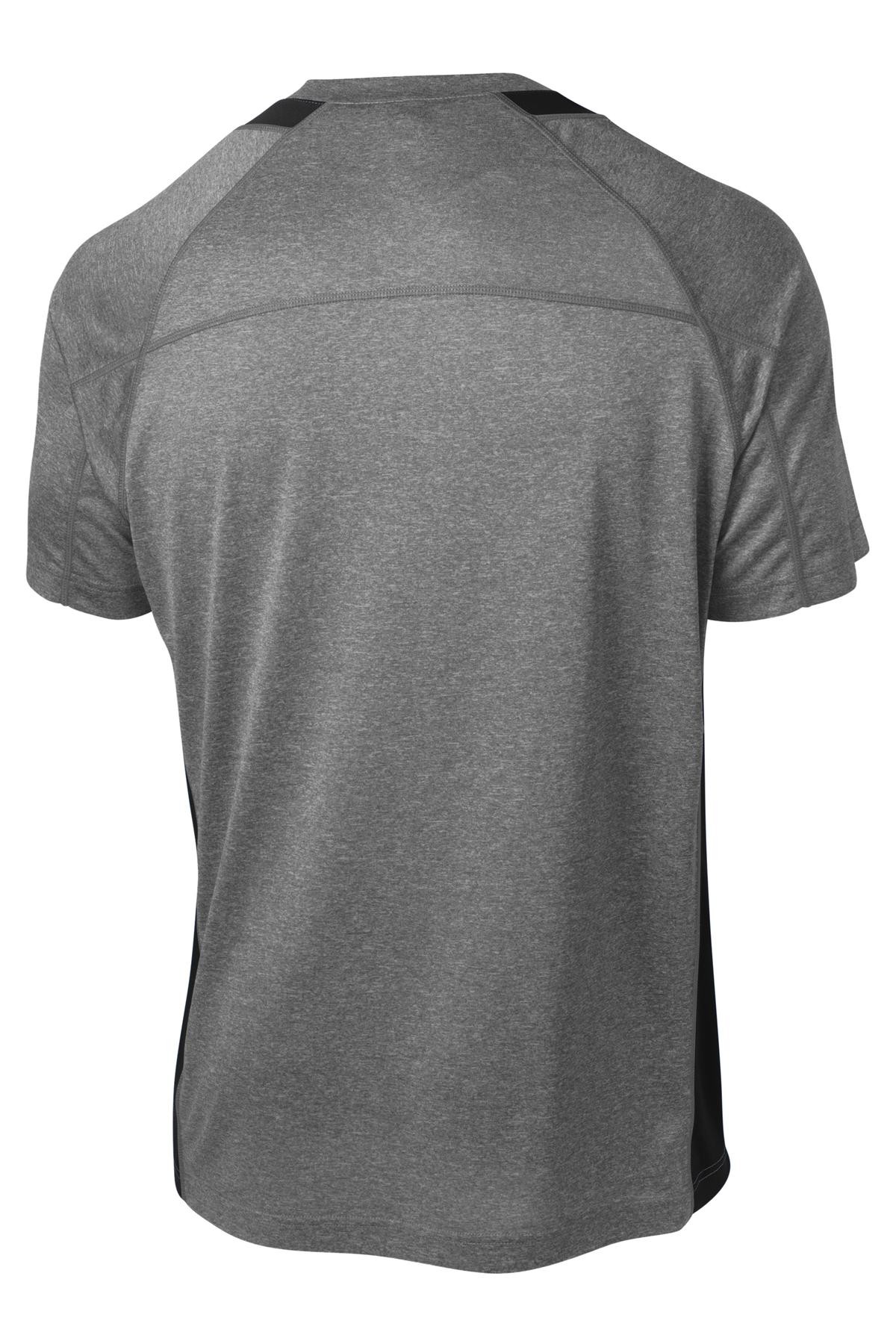 Sport-Tek Heather Colorblock Contender Tee. ST361 (Choose Your Design)