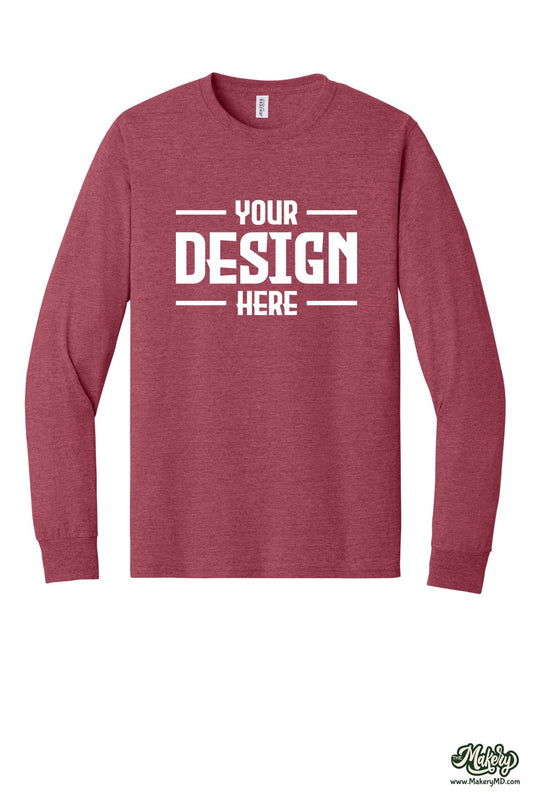 50/50 Cotton/Poly Long Sleeve T-Shirt. 29LS (Choose Your Design)