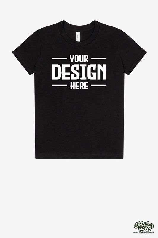 BELLA+CANVAS Youth Jersey Short Sleeve Tee. BC3001Y (Choose Your Design)