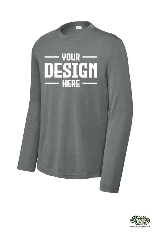 Sport-Tek Youth Long Sleeve PosiCharge Competitor Tee. YST350LS (Choose Your Design)