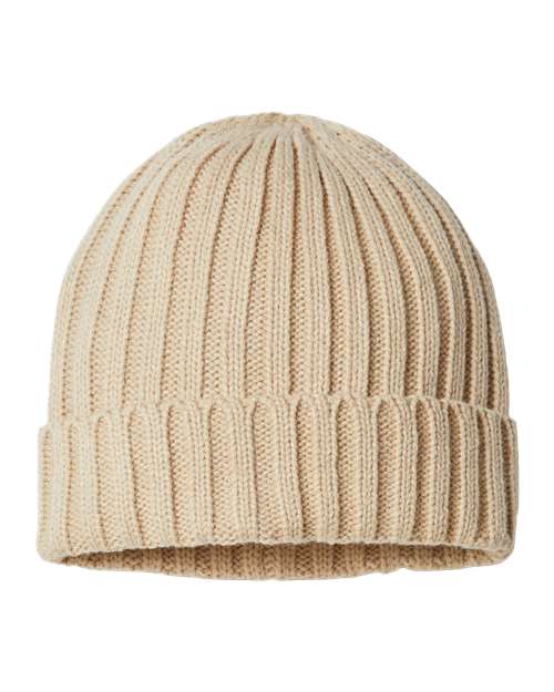 Sustainable Cable Knit Cuffed Beanie
