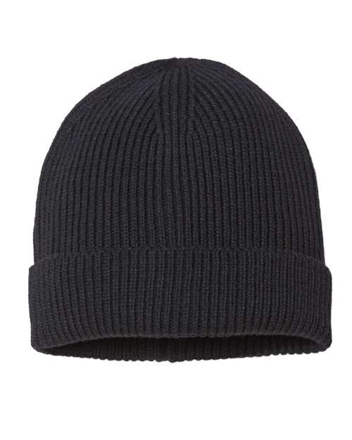 Sustainable Fine Rib Cuffed Beanie