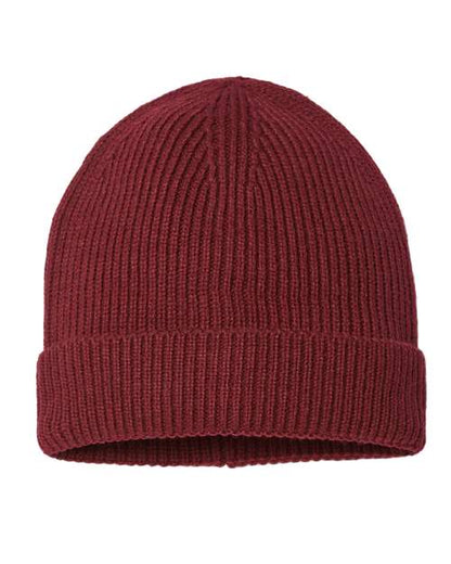 Sustainable Fine Rib Cuffed Beanie