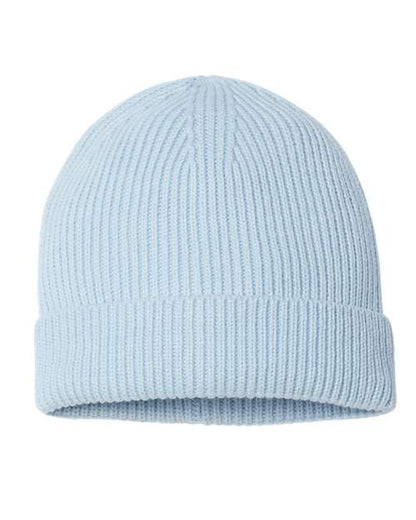 Sustainable Fine Rib Cuffed Beanie