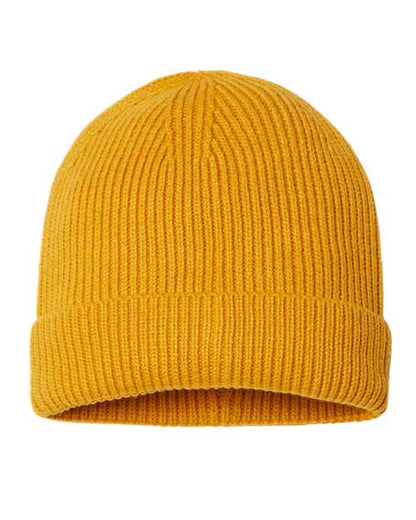 Sustainable Fine Rib Cuffed Beanie