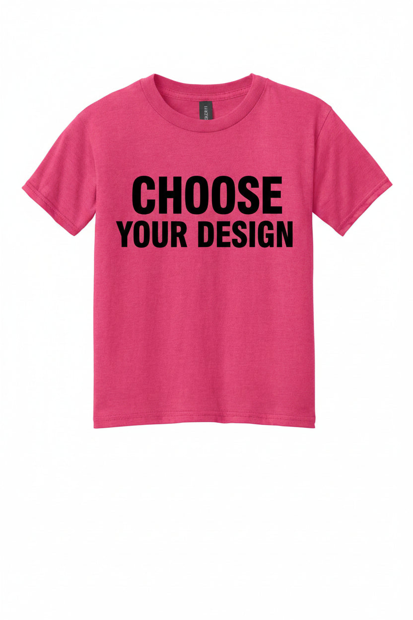 Youth Softstyle Blend Tee 64000BCVC (Choose Your Design)