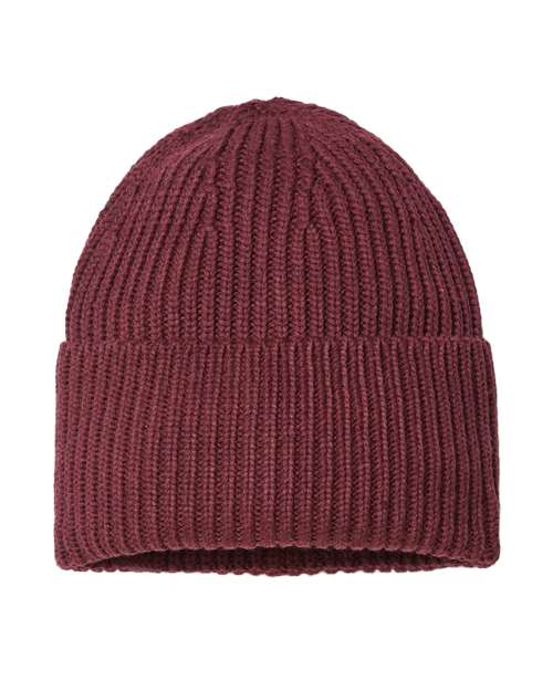Sustainable Chunky Rib Cuffed Beanie