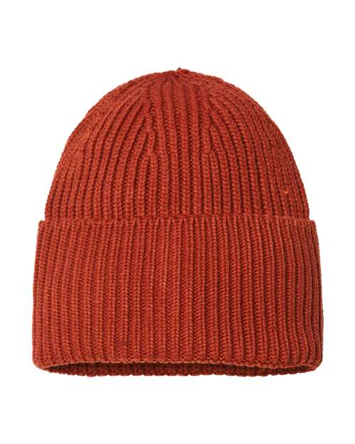 Sustainable Chunky Rib Cuffed Beanie