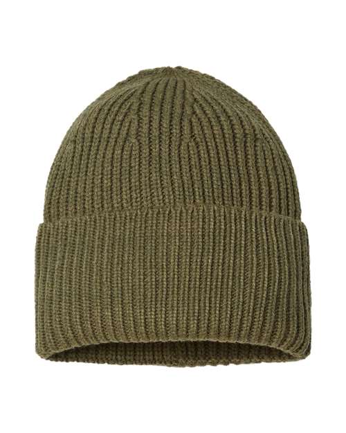 Sustainable Chunky Rib Cuffed Beanie