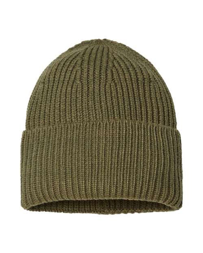 Sustainable Chunky Rib Cuffed Beanie