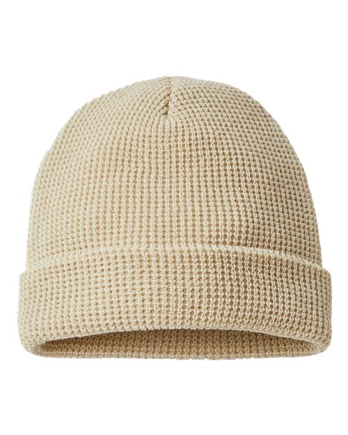 Waffle Cuffed Beanie. 146R (Choose Your Design)