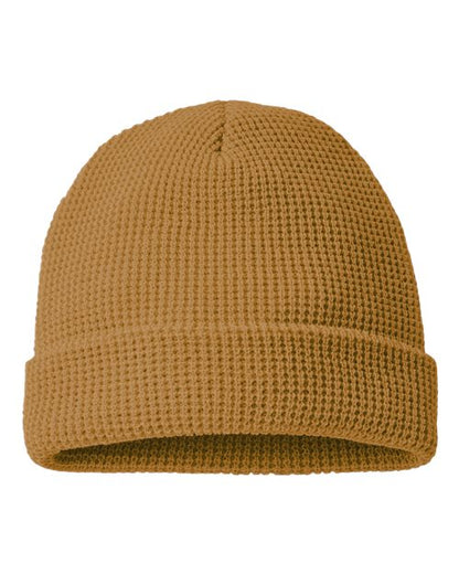 Waffle Cuffed Beanie. 146R (Choose Your Design)