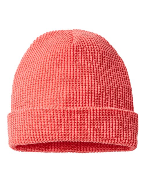 Waffle Cuffed Beanie. 146R (Choose Your Design)