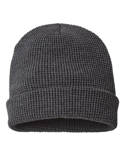 Waffle Cuffed Beanie. 146R (Choose Your Design)