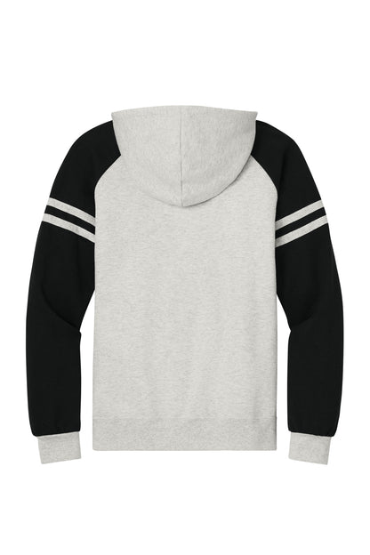 Jerzees Unisex NuBlend Varsity Colorblock Hooded Sweatshirt. 97C (Choose Your Design)