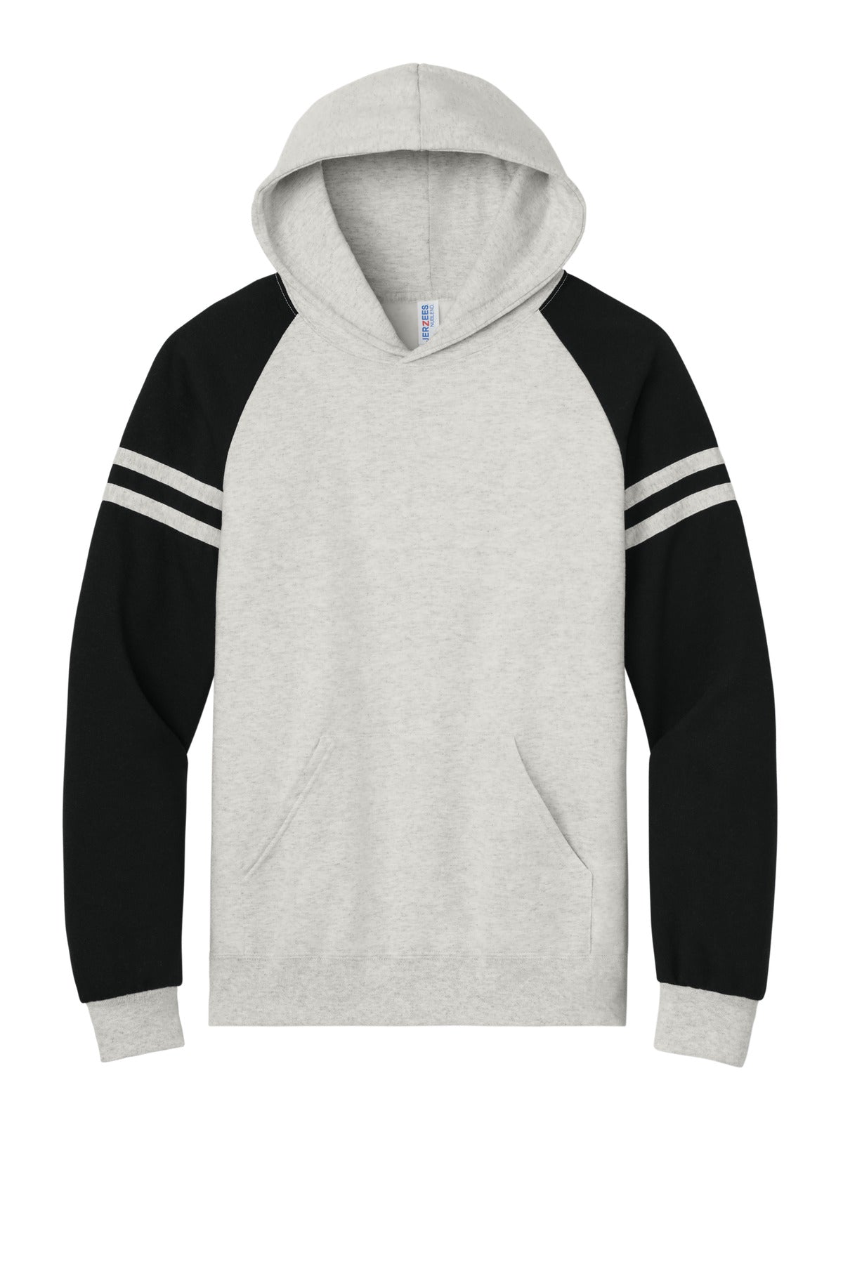 Jerzees Unisex NuBlend Varsity Colorblock Hooded Sweatshirt. 97C (Choose Your Design)