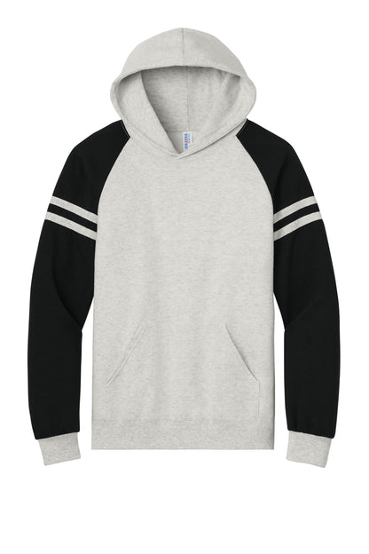 Jerzees Unisex NuBlend Varsity Colorblock Hooded Sweatshirt. 97C (Choose Your Design)