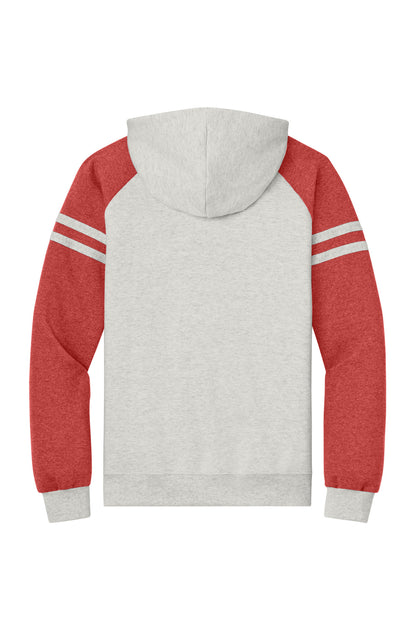 Jerzees Unisex NuBlend Varsity Colorblock Hooded Sweatshirt. 97C (Choose Your Design)