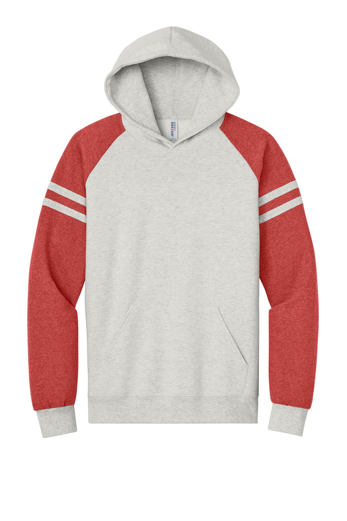 Jerzees Unisex NuBlend Varsity Colorblock Hooded Sweatshirt. 97C (Choose Your Design)