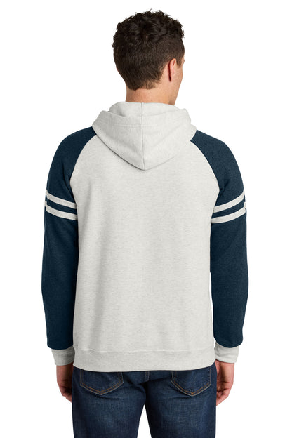 Jerzees Unisex NuBlend Varsity Colorblock Hooded Sweatshirt. 97C (Choose Your Design)