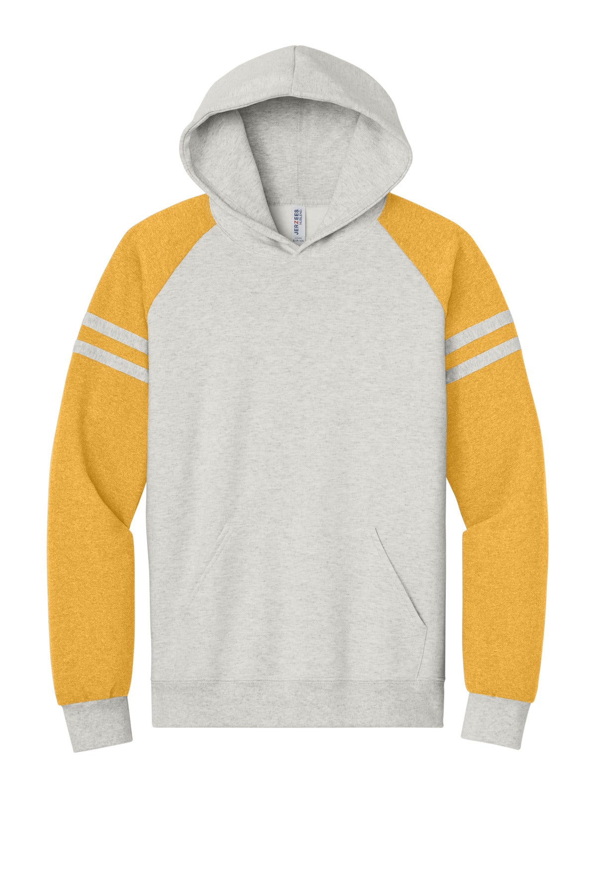 Jerzees Unisex NuBlend Varsity Colorblock Hooded Sweatshirt. 97C (Choose Your Design)