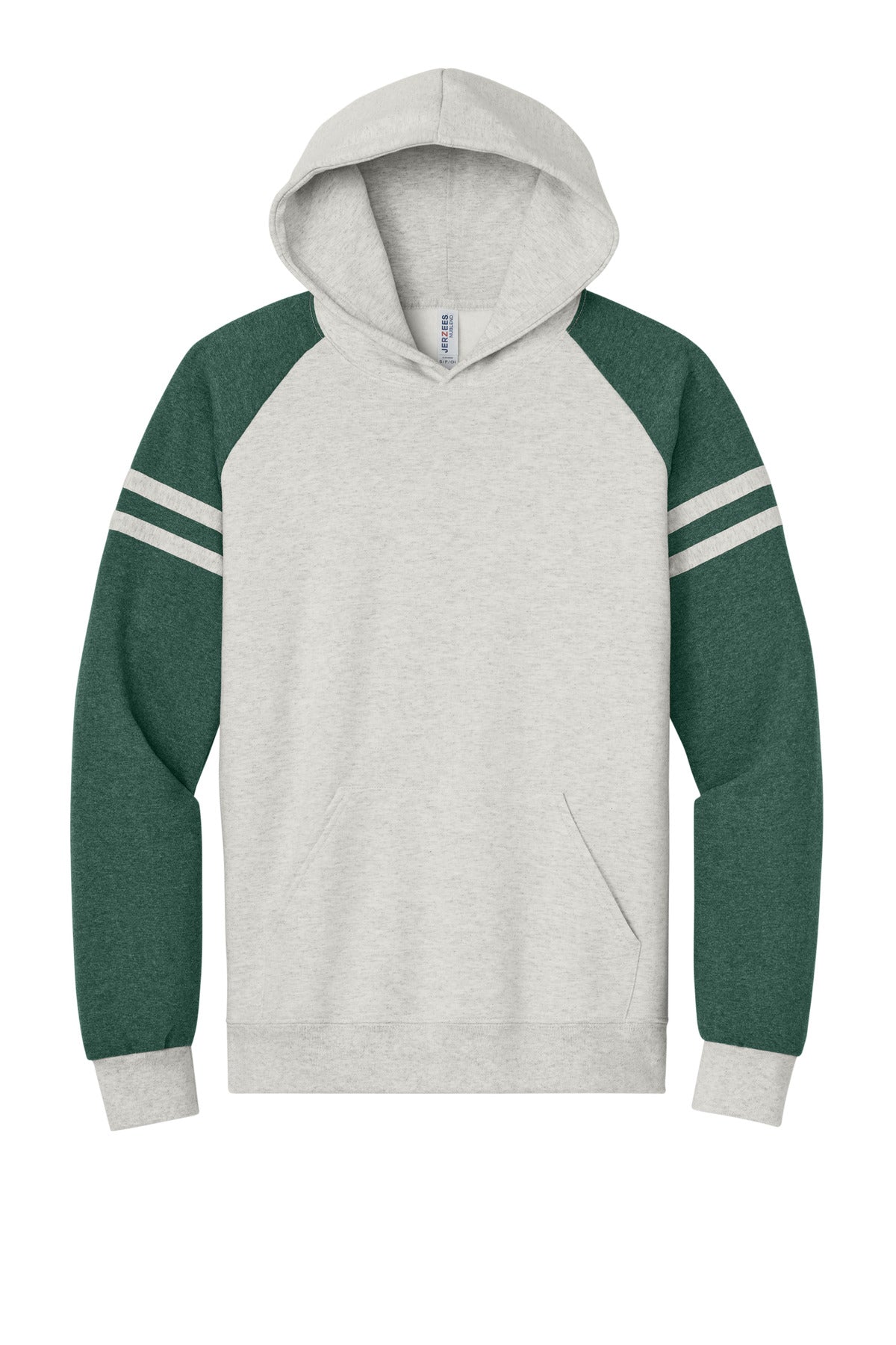 Jerzees Unisex NuBlend Varsity Colorblock Hooded Sweatshirt. 97C (Choose Your Design)