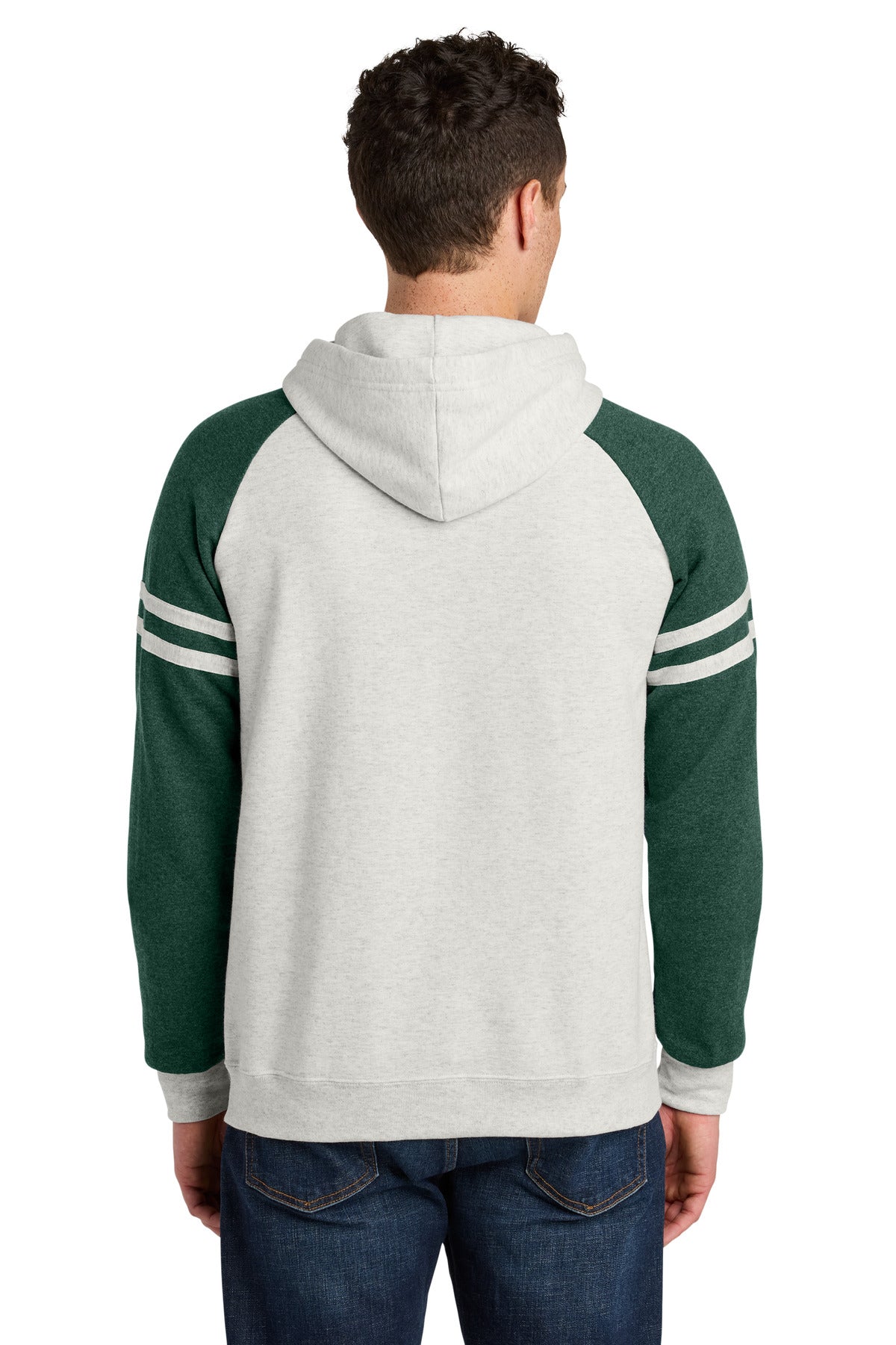Jerzees Unisex NuBlend Varsity Colorblock Hooded Sweatshirt. 97C (Choose Your Design)