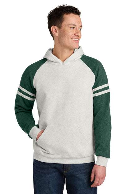 Jerzees Unisex NuBlend Varsity Colorblock Hooded Sweatshirt. 97C (Choose Your Design)
