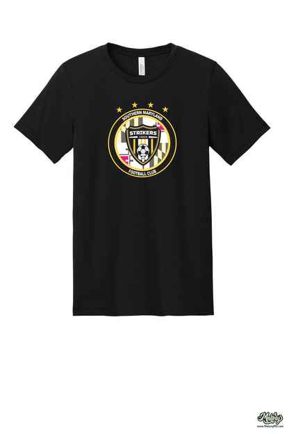 Short Sleeve Ringspun Cotton Tee / Solid Black Blend / front