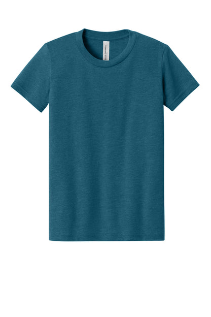 BELLA+CANVAS Youth Heather CVC Tee. BC3001YCVC (Choose Your Design)