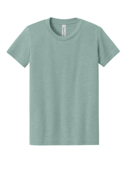 BELLA+CANVAS Youth Heather CVC Tee. BC3001YCVC (Choose Your Design)