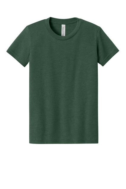 BELLA+CANVAS Youth Heather CVC Tee. BC3001YCVC (Choose Your Design)