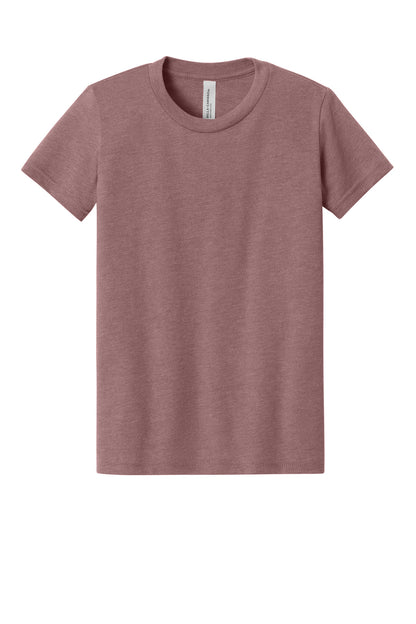 BELLA+CANVAS Youth Heather CVC Tee. BC3001YCVC (Choose Your Design)