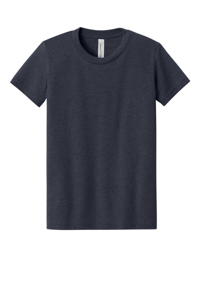 BELLA+CANVAS Youth Heather CVC Tee. BC3001YCVC (Choose Your Design)