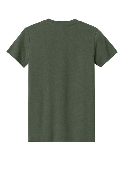 BELLA+CANVAS Youth Heather CVC Tee. BC3001YCVC (Choose Your Design)