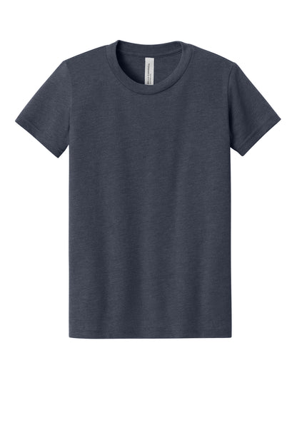 BELLA+CANVAS Youth Heather CVC Tee. BC3001YCVC (Choose Your Design)