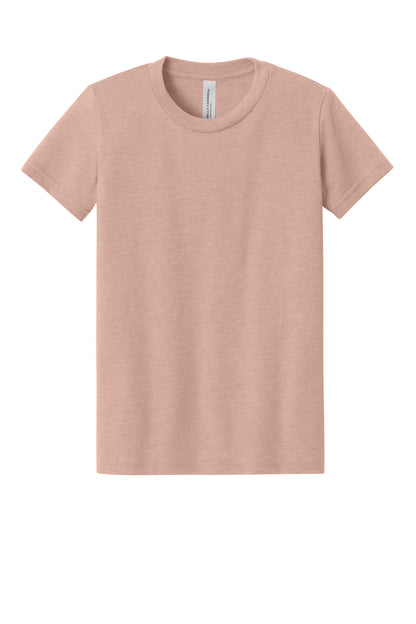 BELLA+CANVAS Youth Heather CVC Tee. BC3001YCVC (Choose Your Design)