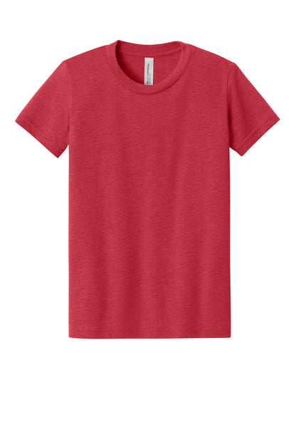 BELLA+CANVAS Youth Heather CVC Tee. BC3001YCVC (Choose Your Design)