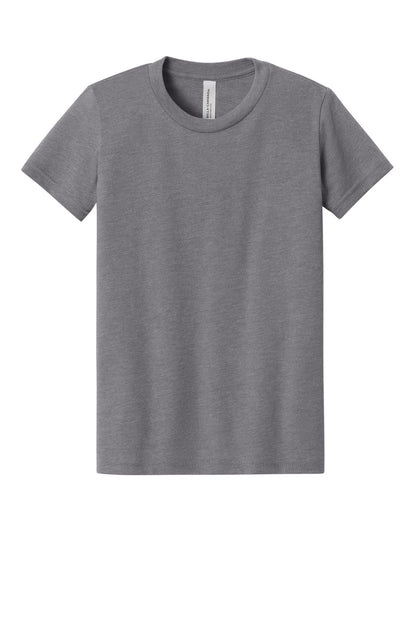 BELLA+CANVAS Youth Heather CVC Tee. BC3001YCVC (Choose Your Design)