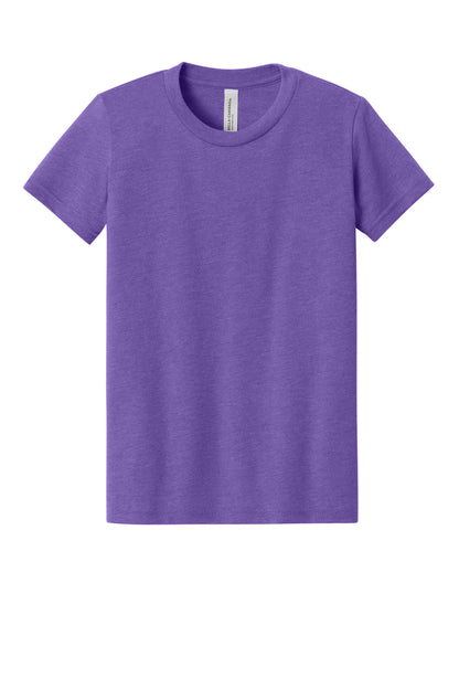 BELLA+CANVAS Youth Heather CVC Tee. BC3001YCVC (Choose Your Design)