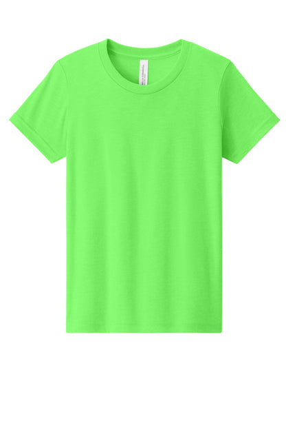 BELLA+CANVAS Youth Heather CVC Tee. BC3001YCVC (Choose Your Design)