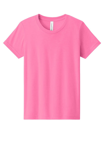 BELLA+CANVAS Youth Heather CVC Tee. BC3001YCVC (Choose Your Design)